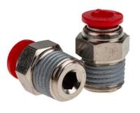 c01250628 Norgren Straight Threaded Adaptor, Push In 6 mm to R 1/4, Threaded-to-Tube Connection Style