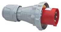 5-556-29 Legrand IP67 Red Cable Mount 3P + N + E Industrial Power Plug, Rated At 125A, 415 V
