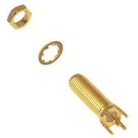 bu-1420701491 Mueller Electric, Jack PCB Mount SMA Connector, 50Ω, Solder Termination, Straight Body