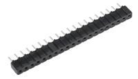 ces-120-01-t-s Samtec CES Series Straight Through Hole Mount PCB Socket, 20-Contact, 1-Row, 2.54mm Pitch, Through Hole Termination