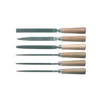 t0120p CK 160mm, Second Cut, Flat, Half Round, Round, Square, Triangular Engineers File With Soft-Grip Handle
