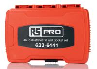 623-6441 RS PRO 46-Piece Imperial, Metric 1/4 in Standard Socket/Bit Set with Ratchet