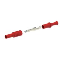 1065s-r Electro PJP Red Male Banana Plug, 4 mm Connector, Solder Termination, 36A, 1kV, Nickel Plating