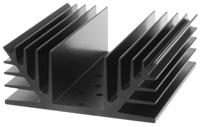 234-2542 RS PRO Heatsink, Universal Rectangular Alu, 1.4K/W, 100 x 88 x 35mm, Screw Mount