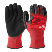 4932498529 Milwaukee Impact Cut Level Red Work Gloves, Size 7, Nitrile Coating