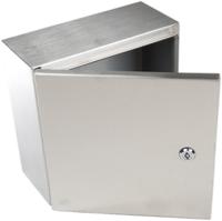 842-8406 RS PRO 304 Stainless Steel Wall Box, IP66, 300 mm x 300 mm x 150mm