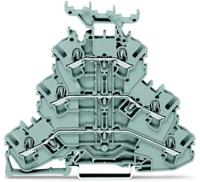 2002-3231 WAGO  TOPJOB S, 2002 Series Grey, 2.5mm², Triple-Level, Push-In Cage Clamp Termination, ATEX, IECEx