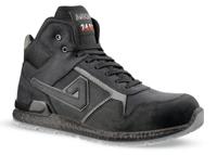 kanye-abi04-39 AIMONT 24 BIT Black, Grey Aluminium Toe Capped Unisex Ankle Safety Boots, UK 6, EU 39