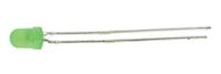 tlhg4400 Vishay2.4 V Green LED 3mm Through Hole, TLHG4400