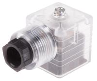811-8281 RS PRO 2P+E DIN 43650 A, Female Solenoid Valve Connector with Indicator Light, 250 V dc Voltage