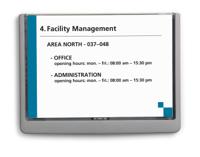 486637 Durable Graphite A5 Smooth and rigid Doorplate, 148.5mm Height, 210mm Width