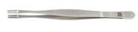 136-9798 RS PRO 145 mm, Stainless Steel, Grooved; Cylindrical, Tweezers