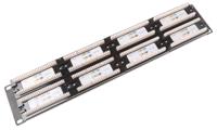 556-691 RS PRO Cat5e 48 Port RJ45 RJ Patch Panel UTP 2U Black