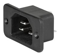 61730003 Schurter C22 Panel Mount IEC Connector Male, 16A, 250 V