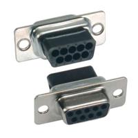 cp9f L-Com C&P 9 Way Through Hole D-sub Connector Socket