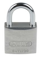 64ti30-ka6311 ABUS Key Weatherproof Titanium Weatherproof Padlock, Keyed Alike, 5mm Shackle, 30mm Body
