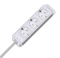 127002013 Kopp 1m 3 Socket Extension Lead, 250 V