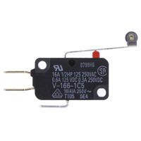 v-166-1c5 Omron Long Roller Lever Micro Switch, Tab Terminal, 16 A @ 250 V ac, SP-CO, IP40