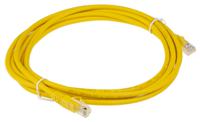 557-288 RS PRO, 3m Cat5e, Yellow RJ45 to Male RJ45 Male, U/UTP Unshielded, Terminated PVC Sheath