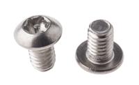 621-2675 RS PRO Plain Button Stainless Steel Tamper Proof Security Screw, M4 x 6mm