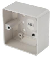 k2031-whi MK Electric Logic Plus White Gloss Back Box, BS, IP20, 1 Gangs, 87 x 87 x 40mm