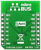 mikroe-1435 MikroElektronika ccRF Click CC2500 RF Transceiver mikroBus Click Board for Active RFID, Game Controllers, Home &