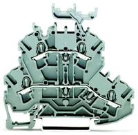 2002-2231 WAGO  TOPJOB S, 2002 Series Grey, 2.5mm², Double-Level, Push-In Cage Clamp Termination, ATEX, IECEx