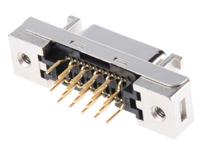 10220-6212pl 3M Female 20 Pin Straight Through Hole SCSI Connector 2.54mm Pitch, Solder