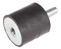 171-2607 RS PRO M10 Anti Vibration Mount, Male to Female Bobbin with 96.14kg Compression Load