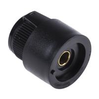 23a21b10 Vishay 30.6mm Black Potentiometer Knob for 6.35mm Shaft, 23A21B10