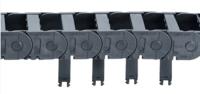 2600100630 Igus 2600, e-chain Black Cable Chain - Flexible Slot, W116 mm x D50mm, L1m, 63 mm Min. Bend Radius, Igumid G
