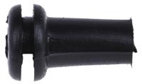 543-282 RS PRO Black PVC 9.52mm Cable Grommet for Maximum of 6.35mm Cable Dia.
