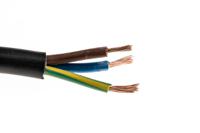 491-879 RS PRO 2183Y 0.75 mm² 3 Core Power Cable, H03VV-F, Black PVC, 50m