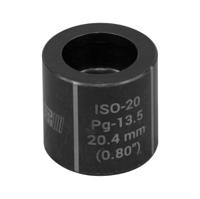 52055432 Greenlee , 1 Piece Punch & Die Combinations With Punch & Die ISO 20 (20.4 mm), 20.4mm