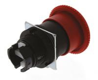 a22e-m-02 Omron A22E Series Twist Release Emergency Stop Push Button, Panel Mount, 2NC, IP65