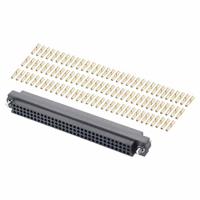 m83-lfc1f2n96-0000-000 HARWIN M83 Series Straight PCB Socket, 96-Contact, 3-Row, 2mm Pitch, Crimp Termination