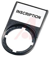 256798-m22s-st-x53 Eaton Legend Plate Holder with Insert for Use with 22.5 mm Modular Pushbuttons and Indicating Lights, 2