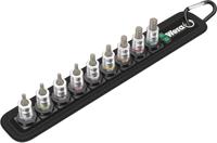 3884 Wera 9-Piece Imperial 1/4 in Bit Socket Set , Hex Bit