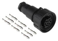 px0728s Bulgin Circular Connector, 9 Contacts, Cable, Standard Connector, Socket, Female, IP68, Standard Buccaneer Series