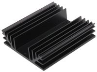 234-2514 RS PRO Heatsink, Universal Rectangular Alu, 1.5K/W, 100 x 88 x 25mm, Screw Mount