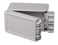 96013135-b-140809-pc-v0-7035 Bopla Bocube Series Light Grey Polycarbonate Enclosure, IP66, IP68, IK07, Light Grey Lid, 151 x 80 x 90mm