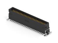244856-e ERNI 244856 Series Vertical Surface PCB Header, 50 Contact(s), 1.27 mm Pitch, 2 Row, Shrouded