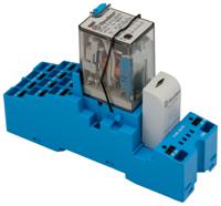 58p490120050sma Finder 58 Series Interface Relay Module, DIN Rail Mount, 12V dc Coil, 4PDT, 4-Pole, 7A Load