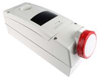 5683286-rw Scame, ADVANCE 2 IP67 Red Wall Mount 3P + E RCD Industrial Power Connector Socket, Rated At 32A, 415 V