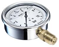 mit5-d32b24 Bourdon Analogue Pressure Gauge 16bar Bottom Entry 100mm Outside Diameter