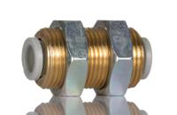kq2e06-00a SMC Pneumatic Bulkhead Tube-to-Tube Adapter Straight Push In 6 mm to Push In 6 mm