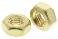 483-2485 RS PRO, Plain Brass Hex Nut, DIN 934, M3