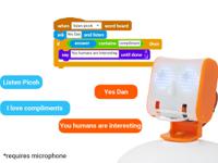 520 Ohbot 3 axis RobotPicoh AI Educational Robot - Orange