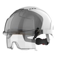 amb170-005-f00 JSP EVOVISTAlens White Safety Helmet, AdjustableVentilated