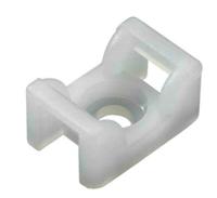 151-24619-kr6g5-pa66-na HellermannTyton Self Adhesive Natural Cable Tie Mount 12 mm x 18mm, 6mm Max. Cable Tie Width